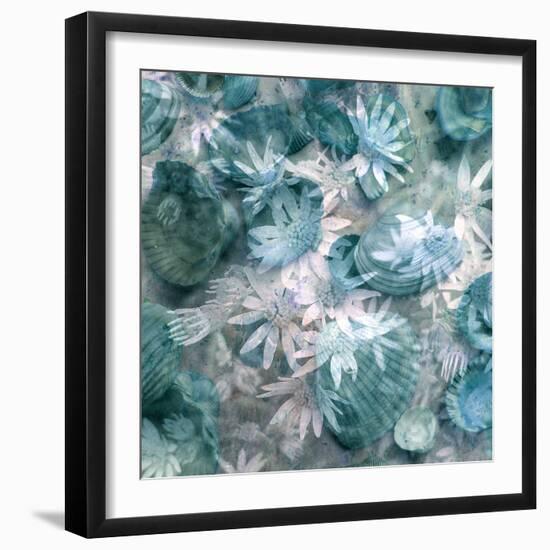 Composing with White Blossoms and Mussels-Alaya Gadeh-Framed Photographic Print