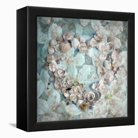 Composing with White Blossoms and Mussels-Alaya Gadeh-Framed Premier Image Canvas