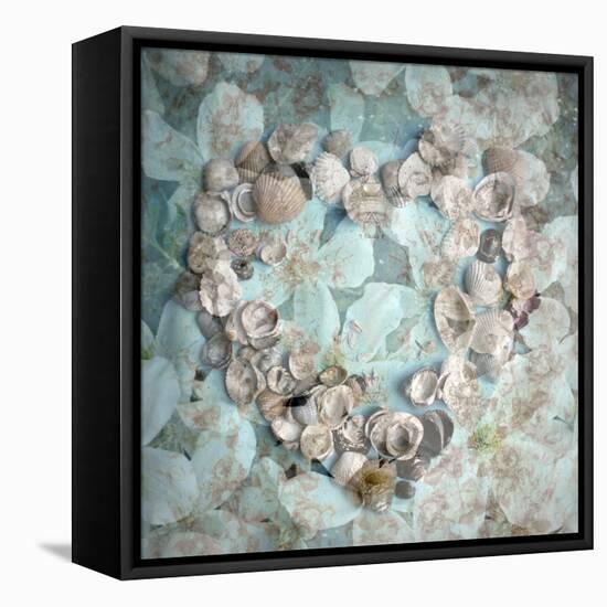 Composing with White Blossoms and Mussels-Alaya Gadeh-Framed Premier Image Canvas