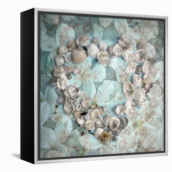 Composing with White Blossoms and Mussels-Alaya Gadeh-Framed Premier Image Canvas