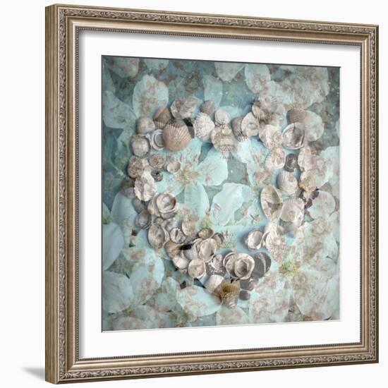 Composing with White Blossoms and Mussels-Alaya Gadeh-Framed Photographic Print