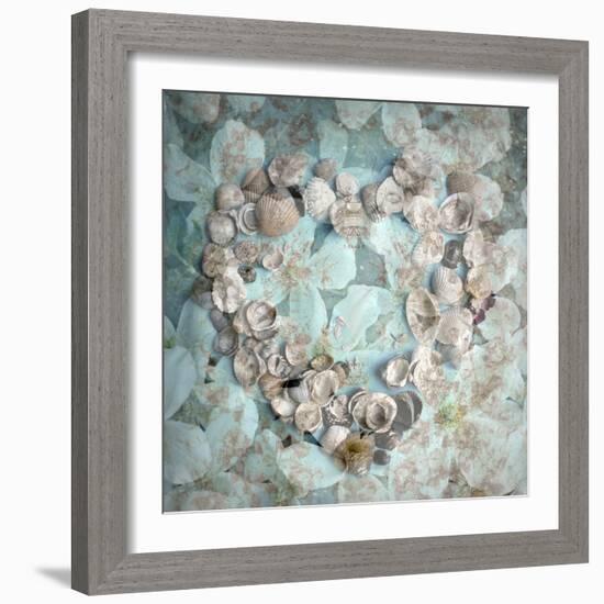 Composing with White Blossoms and Mussels-Alaya Gadeh-Framed Photographic Print