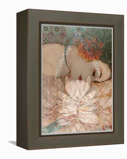 Composing, Woman, Flowers, Asleep-Alaya Gadeh-Framed Premier Image Canvas