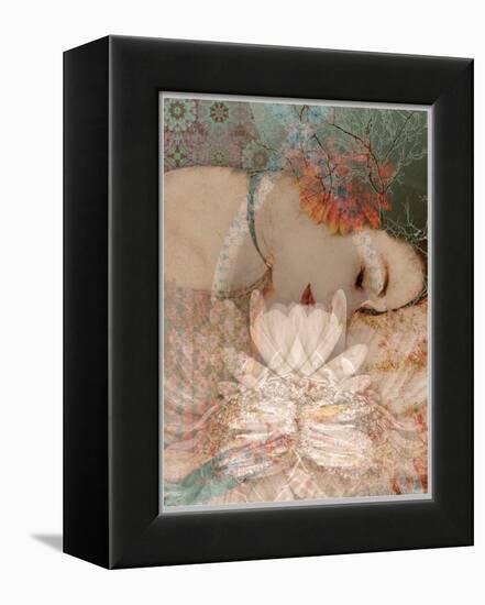 Composing, Woman, Flowers, Asleep-Alaya Gadeh-Framed Premier Image Canvas