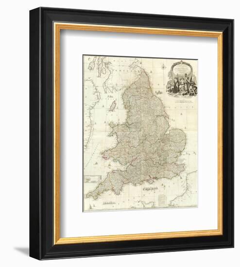 Composite: England, Wales, c.1790-John Rocque-Framed Art Print