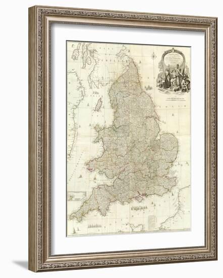 Composite: England, Wales, c.1790-John Rocque-Framed Art Print