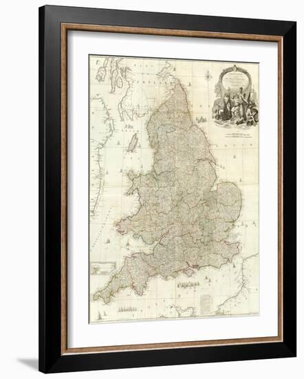 Composite: England, Wales, c.1790-John Rocque-Framed Art Print