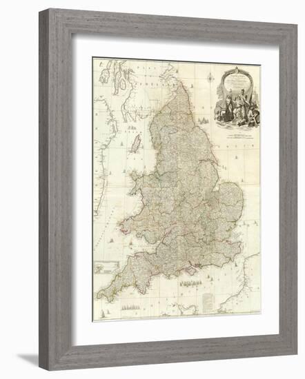 Composite: England, Wales, c.1790-John Rocque-Framed Art Print