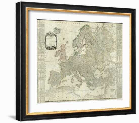 Composite: Europe, c.1787-Thomas Kitchin-Framed Art Print
