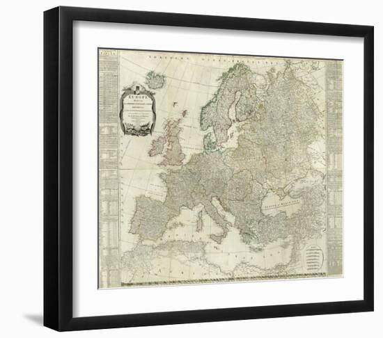 Composite: Europe, c.1787-Thomas Kitchin-Framed Art Print