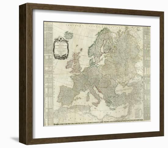 Composite: Europe, c.1787-Thomas Kitchin-Framed Art Print