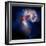 Composite Image of Antennae Galaxies - Interstellar Gas with Elements from Supernova Explosions-null-Framed Photographic Print