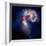 Composite Image of Antennae Galaxies - Interstellar Gas with Elements from Supernova Explosions-null-Framed Photographic Print