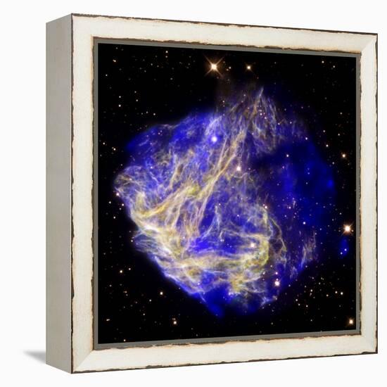 Composite Image of Data from Chandra and Hubble, Depicts Scene of a Supernova Explosion's Aftermath-null-Framed Premier Image Canvas