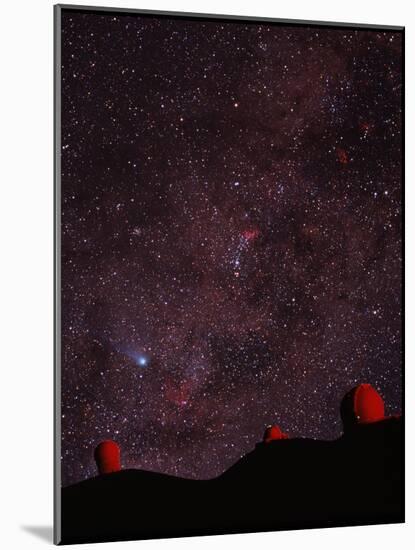 Composite Image of Halley's Comet & Mauna Kea-Magrath Photography-Mounted Photographic Print