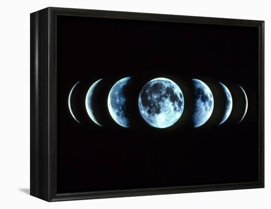 Composite Image of the Phases of the Moon-Dr. Fred Espenak-Framed Premier Image Canvas