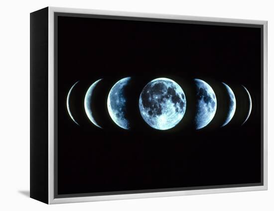 Composite Image of the Phases of the Moon-Dr. Fred Espenak-Framed Premier Image Canvas