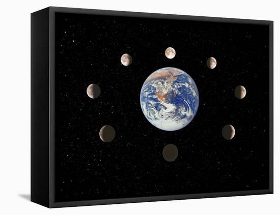 Composite Image of the Phases of the Moon-John Sanford-Framed Premier Image Canvas