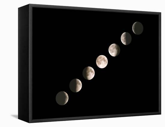 Composite Image of the Phases of the Moon-John Sanford-Framed Premier Image Canvas