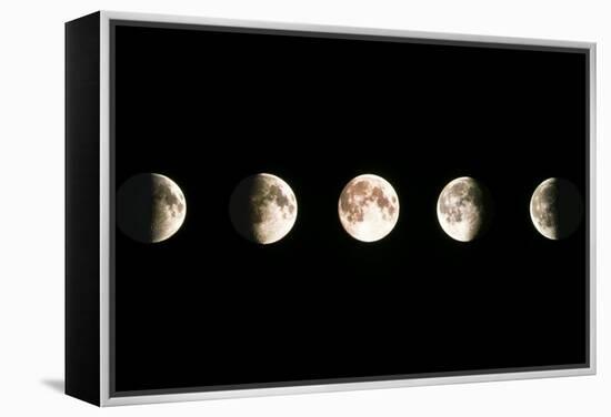 Composite Image of the Phases of the Moon-John Sanford-Framed Premier Image Canvas