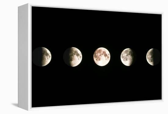 Composite Image of the Phases of the Moon-John Sanford-Framed Premier Image Canvas