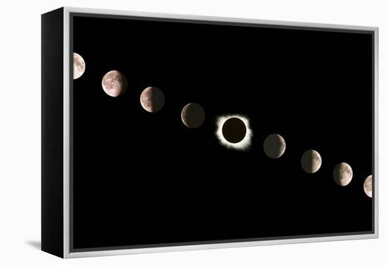 Composite Image of the Phases of the Moon-John Sanford-Framed Premier Image Canvas