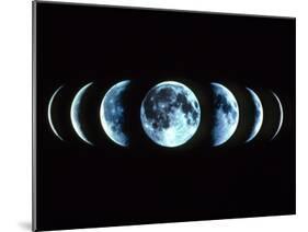 Composite Image of the Phases of the Moon-Dr. Fred Espenak-Mounted Photographic Print