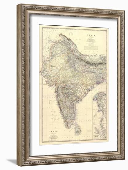 Composite: India, c.1861-Alexander Keith Johnston-Framed Art Print