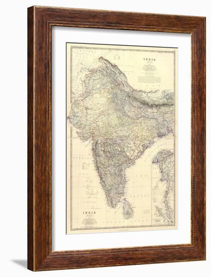 Composite: India, c.1861-Alexander Keith Johnston-Framed Art Print