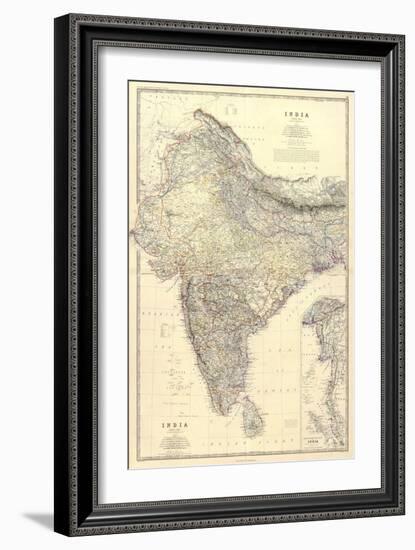 Composite: India, c.1861-Alexander Keith Johnston-Framed Art Print