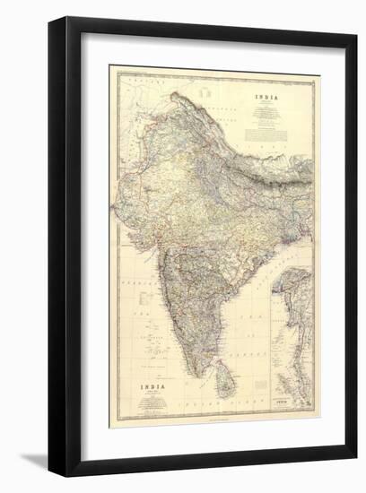 Composite: India, c.1861-Alexander Keith Johnston-Framed Art Print