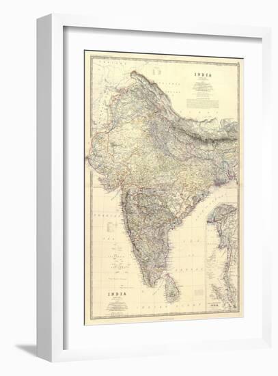 Composite: India, c.1861-Alexander Keith Johnston-Framed Art Print