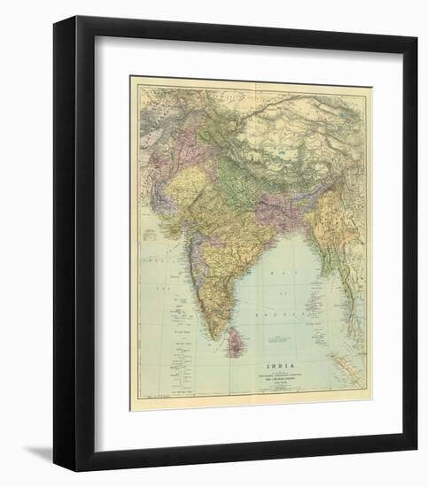 Composite: India, c.1901-Edward Stanford-Framed Art Print