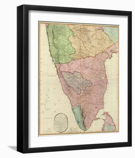 Composite: India Peninsula, c.1800-William Faden-Framed Art Print