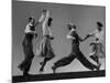 Composite: Leon James and Willa Mae Ricker Demonstrating Steps of the Lindy Hop-Gjon Mili-Mounted Premium Photographic Print