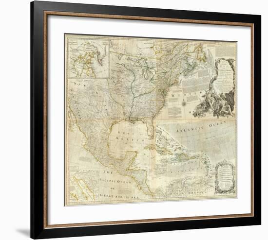 Composite: North America, c.1776-Thomas Jefferys-Framed Art Print