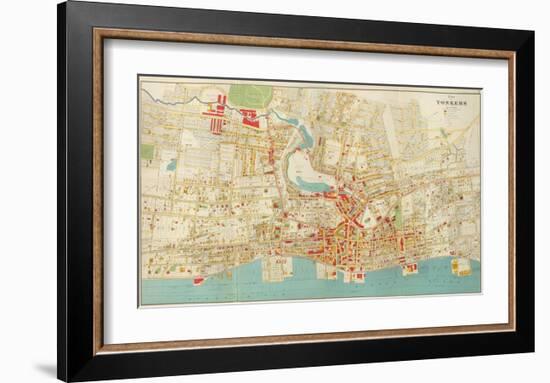 Composite: Yonkers, New York, c.1893-Joseph Rudolf Bien-Framed Art Print