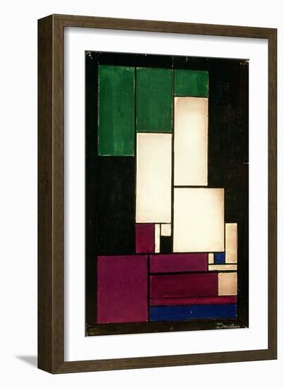 Composition, 1922-Theo Van Doesburg-Framed Giclee Print
