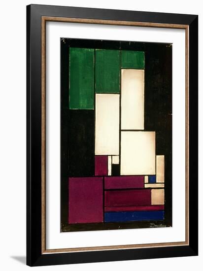 Composition, 1922-Theo Van Doesburg-Framed Giclee Print