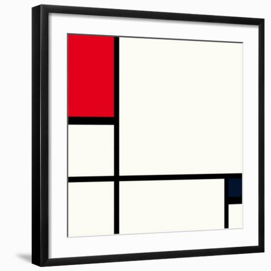 Composition, 1929-Piet Mondrian-Framed Premium Giclee Print