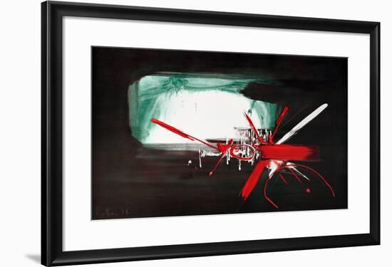 Composition (1958)-Georges Mathieu-Framed Art Print