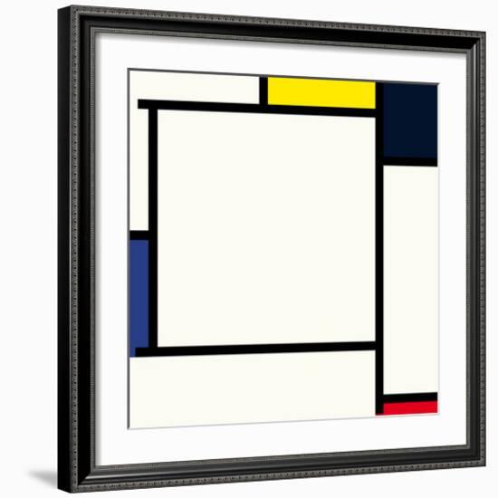 Composition 2, 1922-Piet Mondrian-Framed Premium Giclee Print