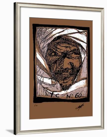 Composition 60 fond beige-Yves Clerc-Framed Limited Edition