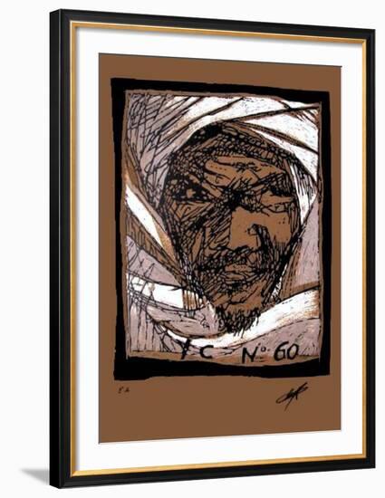 Composition 60 fond beige-Yves Clerc-Framed Limited Edition