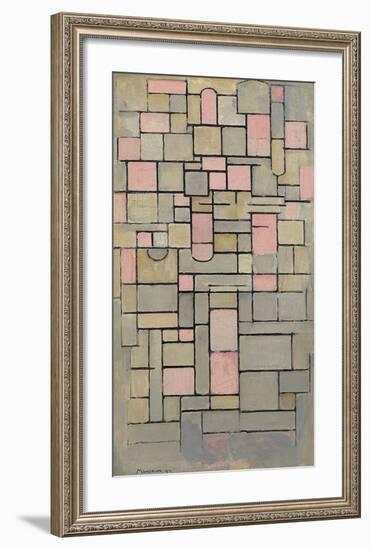 Composition 8, 1914-Piet Mondrian-Framed Premium Giclee Print