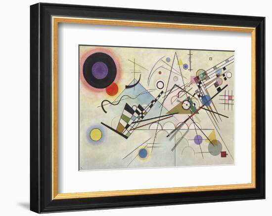 Composition 8, July 1923-Wassily Kandinsky-Framed Art Print