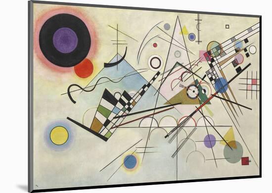 Composition 8, July 1923-Wassily Kandinsky-Mounted Art Print