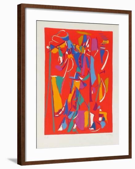 Composition abstraite IV-André Lanskoy-Framed Premium Edition