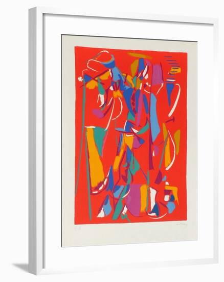 Composition abstraite IV-André Lanskoy-Framed Premium Edition