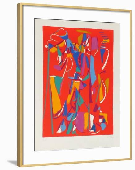 Composition abstraite IV-André Lanskoy-Framed Premium Edition